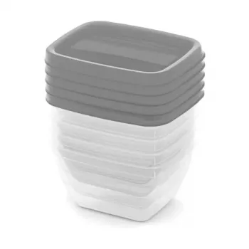 CURVER Vedo Set de cajas de almacenamiento 5x0,25 L Transparente Gris