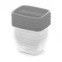 CURVER Vedo Set de cajas de almacenamiento 5x0,25 L Transparente Gris