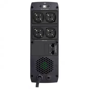 FSP ST 1200 Torre 1200VA 720W SAI Line-Interactive con 4 tomas Schuko y protección RJ45
