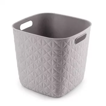 CURVER Softex Cesta de almacenamiento cuadrada 15L Blanco tiza 27,9x27,9x26,9cm