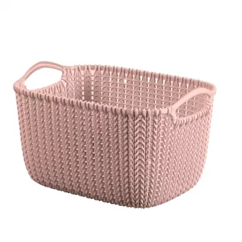 Curver Knit S Cesta de almacenamiento rectangular 8L Rosa