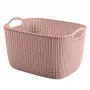 Curver Knit L Cesta de almacenamiento rectangular 19L 40x30x23 cm Rosa