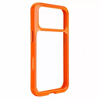 Evelatus Apple iPhone 17 Pro LiveCase Funda híbrida con soporte PC+TPU Naranja