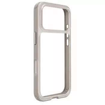 Evelatus Apple iPhone 17 Pro LiveCase Funda híbrida con soporte PC+TPU Plata
