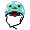 Hornit Llama Casco de bicicleta para niños, Mediano 53-58cm, Blanco/Multi, Luz LED LLM921