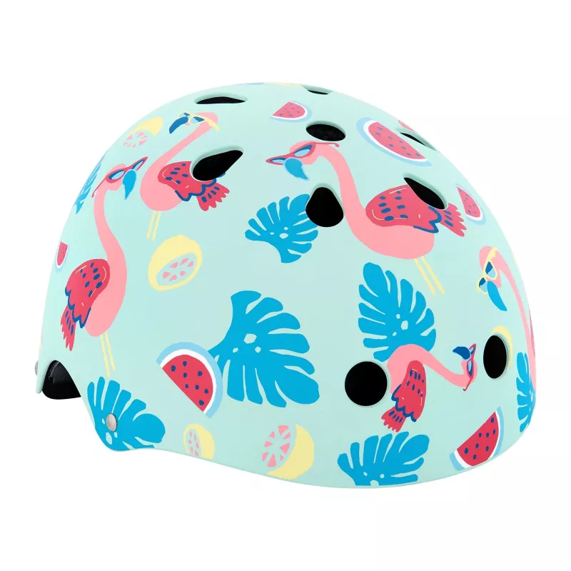 Hornit Flamingo Casco de bicicleta para niños M (53-58cm) con luz LED trasera FLS931