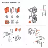 Soporte de bicicleta Hornit CLUG PRO Roadie Black S 7761RCP - 23mm-32mm (1-1.25)