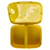 CURVER Snap Box caja de almacenamiento rectangular para alimentos con separador 1,8L amarillo Kawaii