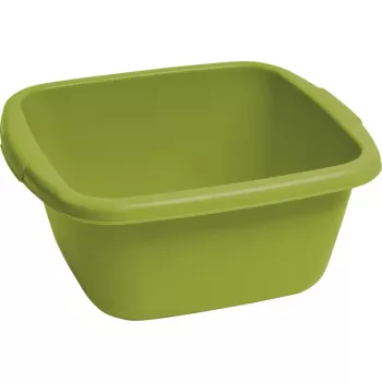 CURVER Square Bowl 14L verde – bol de mezcla y servicio de polipropileno sin BPA, apto para lavavajillas