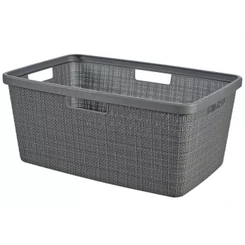CURVER cesto de la ropa Jute 46L 59x39x26cm gris oscuro