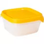 CURVER Fresh & Go set de comederos para mascotas con 3 piezas, 0,8L cada una, amarillo, tapas herméticas