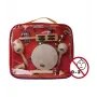 Stagg CPK 01 batería acústica junior para niños, set de 3 piezas con caja y platillo crash, cascos de álamo, negro