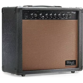 Stagg S20AAR amplificador combo para guitarra acústica 20W con reverb