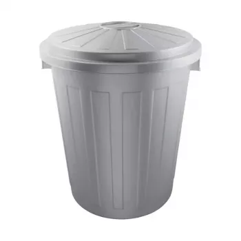 keeeper Mats Maxi cubo de basura 50L, Ø50 x 55 cm, plata