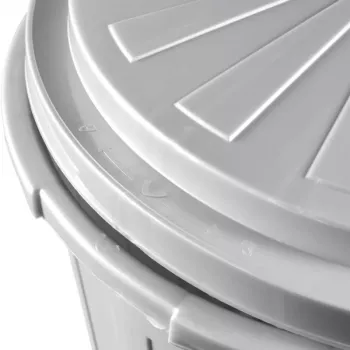 keeeper Mats Maxi cubo de basura 50L, Ø50 x 55 cm, plata