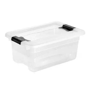 keeeper Crystalbox Cornelia caja de almacenamiento con tapa, 4 L, 29,5 x 19,5 x 12,5 cm, transparente