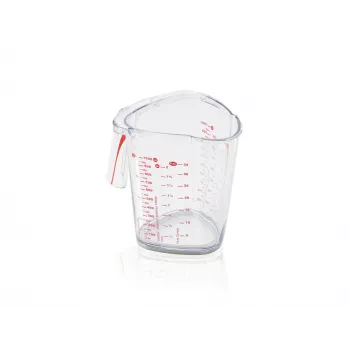 LEIFHEIT jarra medidora 1L, transparente, plástico SAN, escalas ml/L/gramo, apta para lavavajillas