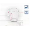 LEIFHEIT jarra medidora 1L, transparente, plástico SAN, escalas ml/L/gramo, apta para lavavajillas