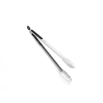 LEIFHEIT pinzas de cocina y parrilla 41cm acero inoxidable con mecanismo de bloqueo