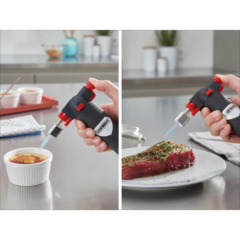 LEIFHEIT Burner quemador de gas butano con encendido piezoeléctrico y seguridad infantil