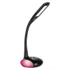 Activejet AJE-VENUS RGB lámpara de escritorio LED negra con base RGB, luz principal 7W, base RGB 3W, 400lm, 3000K/4500K/6000K, control táctil, brazo flexible