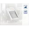 LEIFHEIT rallador de nuez moscada, ComfortLine, superficie de rallado de acero inoxidable, blanco/gris, recipiente integrado, apto para lavavajillas