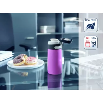 Leifheit Thermos Flip 350 ml, morado
