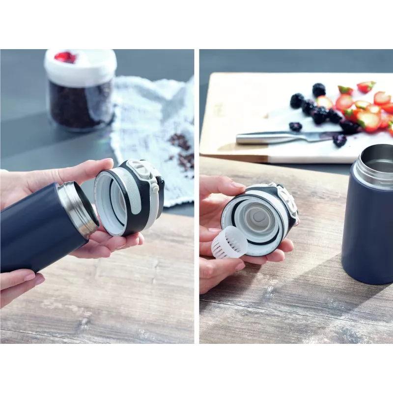 Leifheit Thermos Flip 350 ml, Dark Blue
