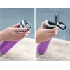 LEIFHEIT Thermos Flip 600 ml botella de acero inoxidable con aislamiento al vacío lila