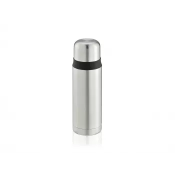 LEIFHEIT Thermos Coco 0,5L botella de acero inoxidable con aislamiento al vacío, plateada