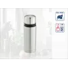 LEIFHEIT Thermos Coco 0,75L botella con aislamiento al vacío, acero inoxidable con recipiente interior de vidrio, plateada