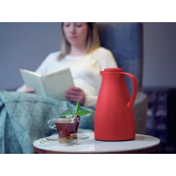 LEIFHEIT Thermos Harmonic roja jarra isotérmica con aislamiento al vacío 1,0 L