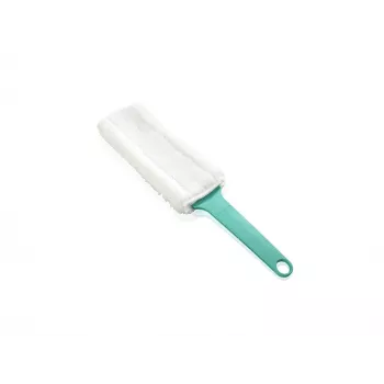 LEIFHEIT Duster plumero plano electrostático XL cabeza flexible con sistema Click, azul/blanco