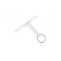 LEIFHEIT Cabino 24cm escurridor de ducha con gancho de ventosa, blanco/gris