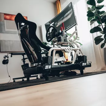 Oplite Cockpit Chassis R8 Fury White Simulador de carreras marco
