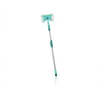 LEIFHEIT cepillo para azulejos y baño con mango telescópico 93-150 cm limpiador de baño Micro Duo