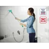 LEIFHEIT cepillo para azulejos y baño con mango telescópico 93-150 cm limpiador de baño Micro Duo