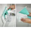 LEIFHEIT cepillo para azulejos y baño con mango telescópico 93-150 cm limpiador de baño Micro Duo