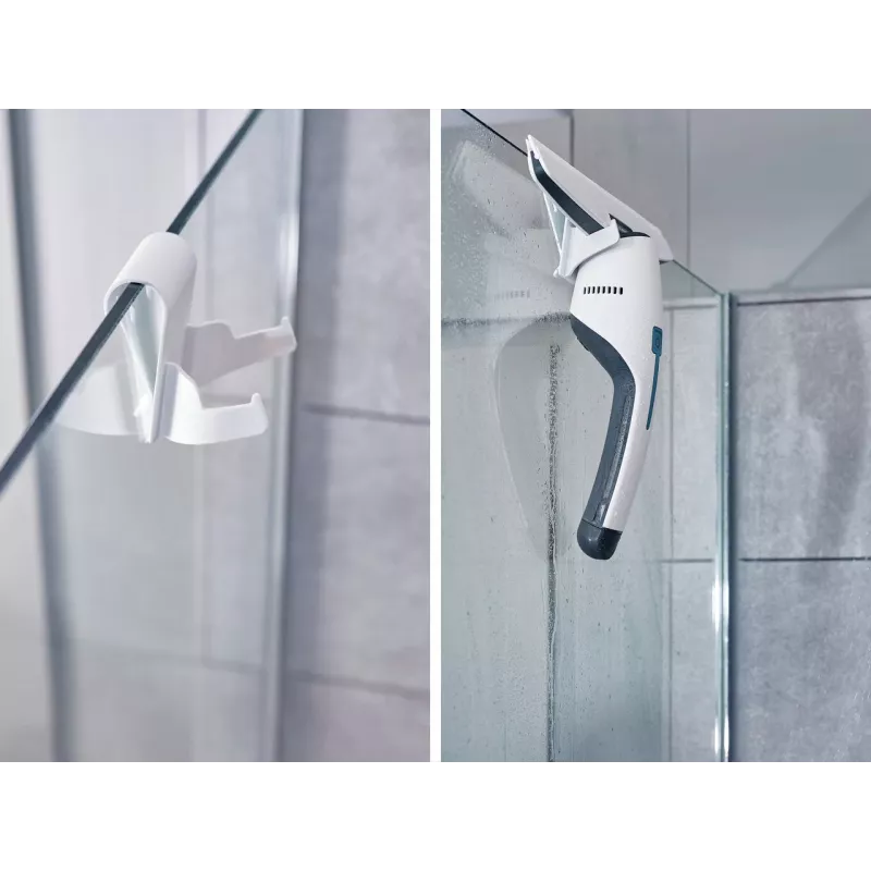 LEIFHEIT Nemo soporte de pared para aspirador de ventanas – almacenamiento que ahorra espacio y soporte de carga
