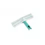 LEIFHEIT limpiacristales M escurridor de mano con sistema Click, escurridor de goma 28 cm, mango ergonómico antideslizante, blanco/verde