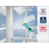 LEIFHEIT limpiacristales M escurridor de mano con sistema Click, escurridor de goma 28 cm, mango ergonómico antideslizante, blanco/verde