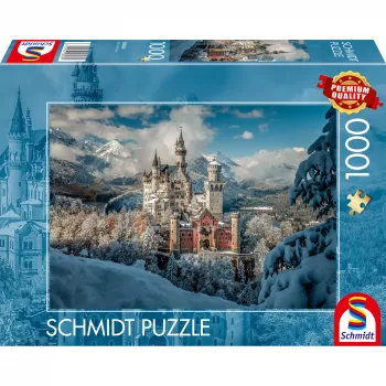 Schmidt Spiele castillo invernal de Neuschwanstein puzzle de 1000 piezas