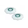 Set de recambio Clean Twist Disc Mop LEIFHEIT, 2 cabezales de microfibra, blanco