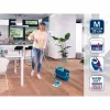 LEIFHEIT Set de limpieza de suelos Clean Twist M Ergo con Power Cleaner 1L, sistema de mopa giratoria, verde/blanco