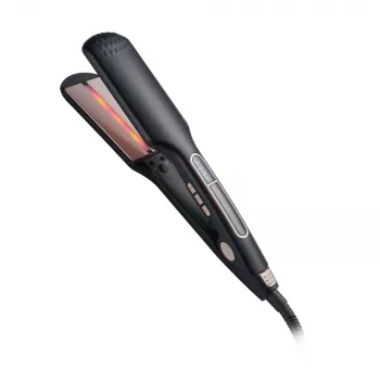 StayBeauty de Extralink M-17722 Plancha de pelo de cerámica, 60W, temperatura ajustable, negro