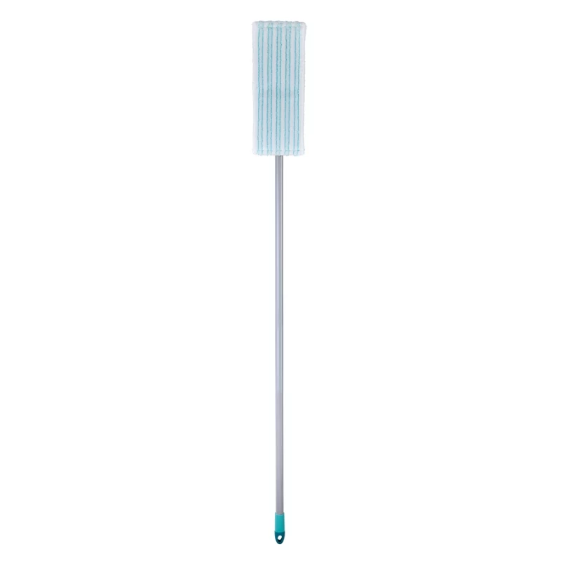Fregona plana LEIFHEIT POWER CLEAN M Micro Duo con mango telescópico, 33 cm, verde/blanco/gris