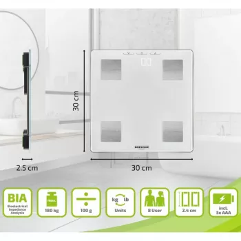 Báscula de análisis corporal SOEHNLE Shape Sense Connect Lite con Bluetooth y app