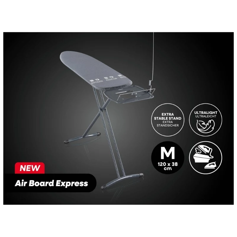 Tabla de planchar LEIFHEIT Air Board Express M negra 120x38 cm