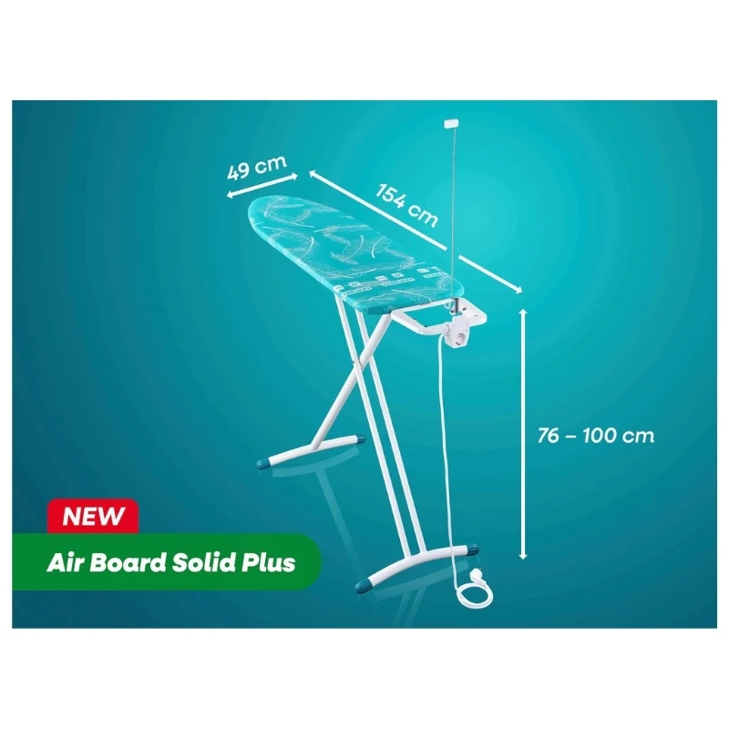 Tabla de planchar LEIFHEIT Air Board M Solid Plus 120x38 cm con funda Thermo-Reflect