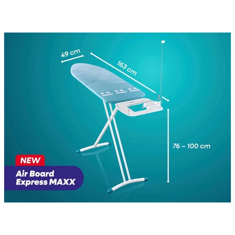 LEIFHEIT Air Board Express L Maxx Solid tabla de planchar 130x45cm Thermo-Reflect